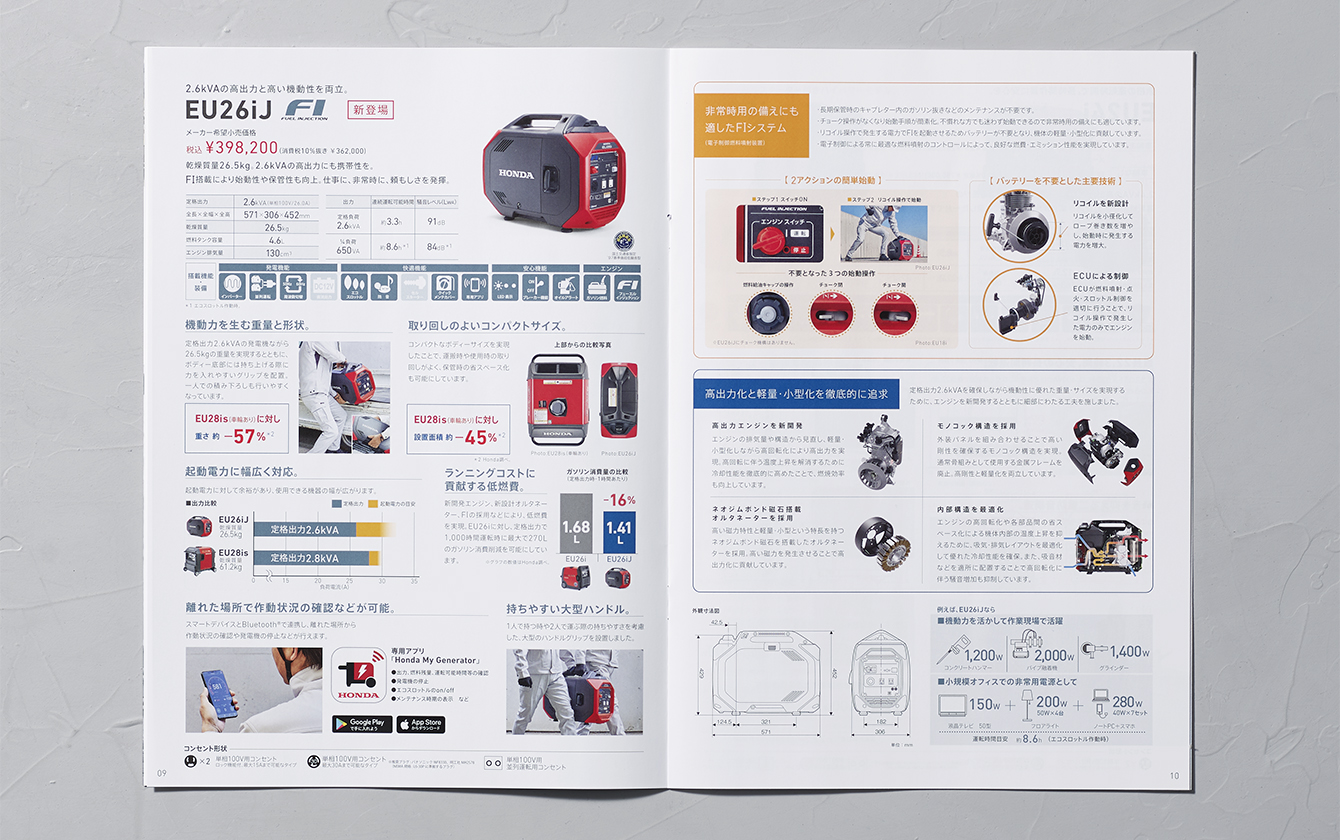 発電機EU26iJ