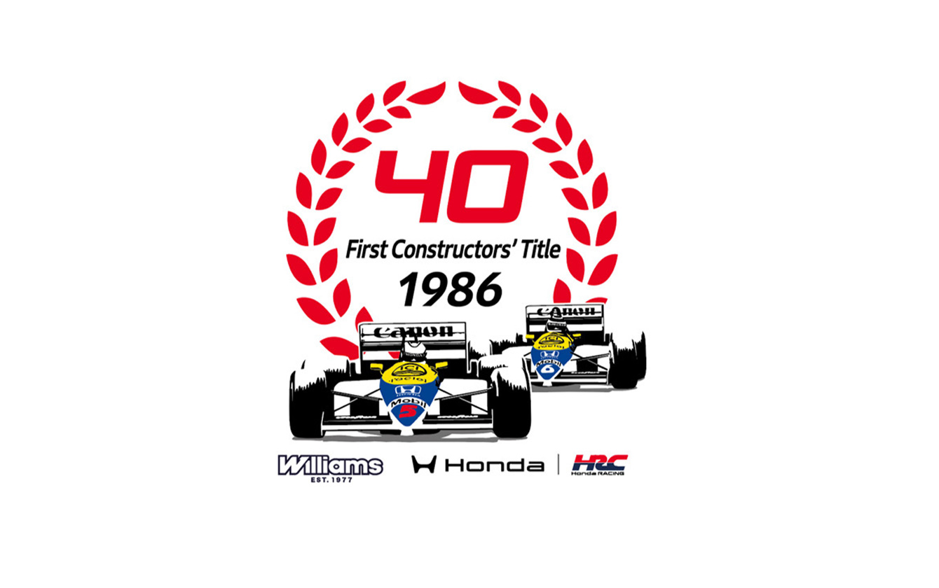 F1コンストラクターズタイトル獲得40周年記念ロゴ
