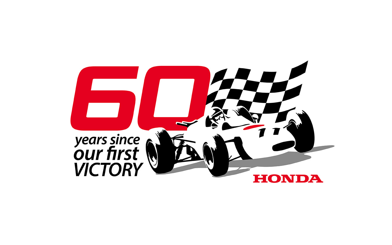 Honda F1 60th Anniversaryロゴ