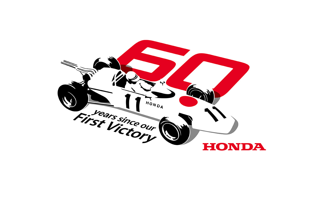 Honda F1 60th Anniversaryロゴ